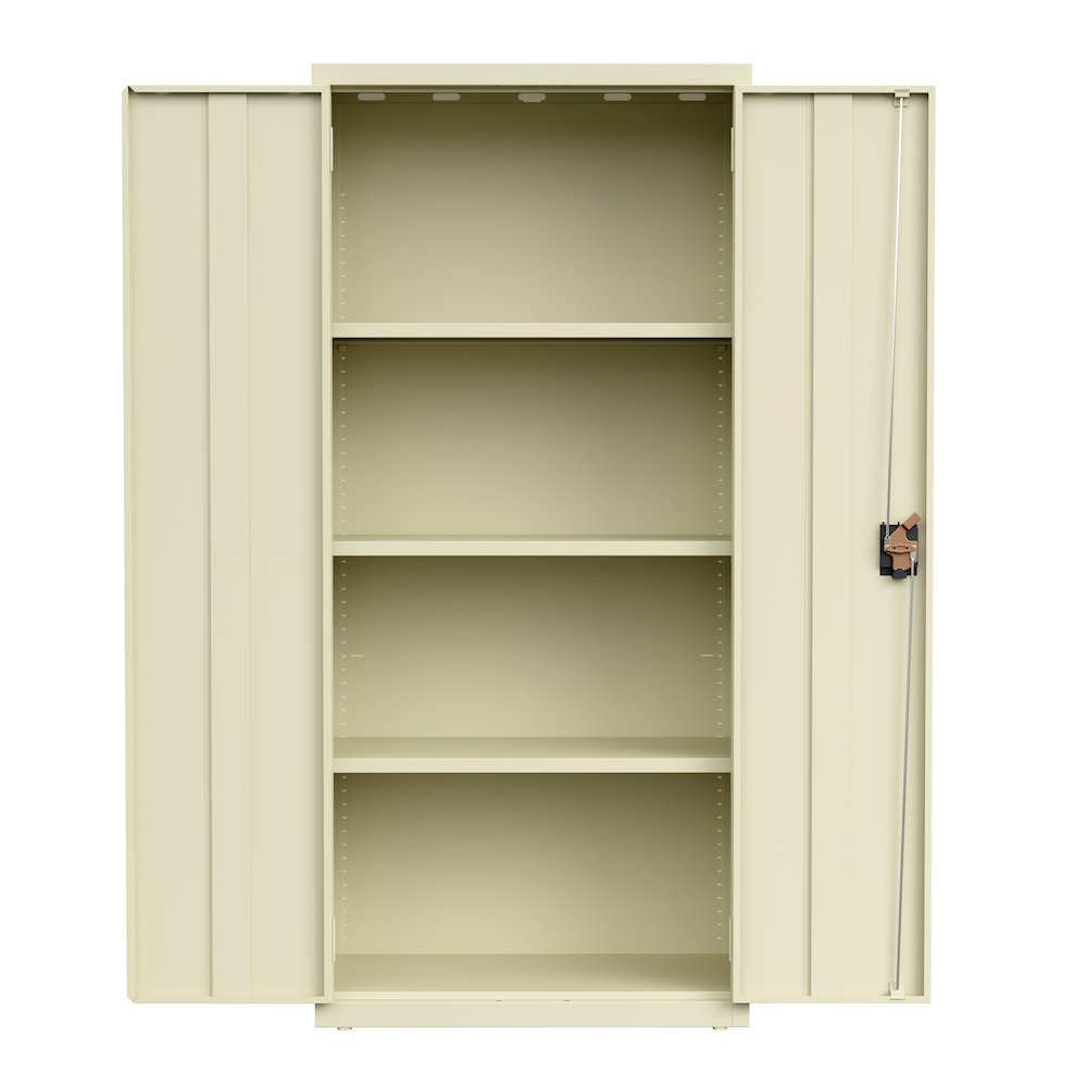 Hirsh Welded Steel Storage Cabinet with 4 Shelves, 15"Dx30"Wx66"H, Putty. Picture 6