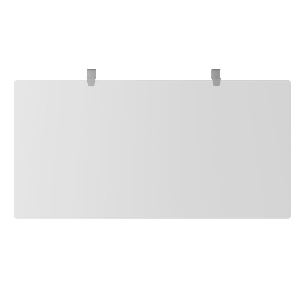 Hirsh Modern Teacher's Desk, Arctic Silver / Weathered Charcoal. Picture 6