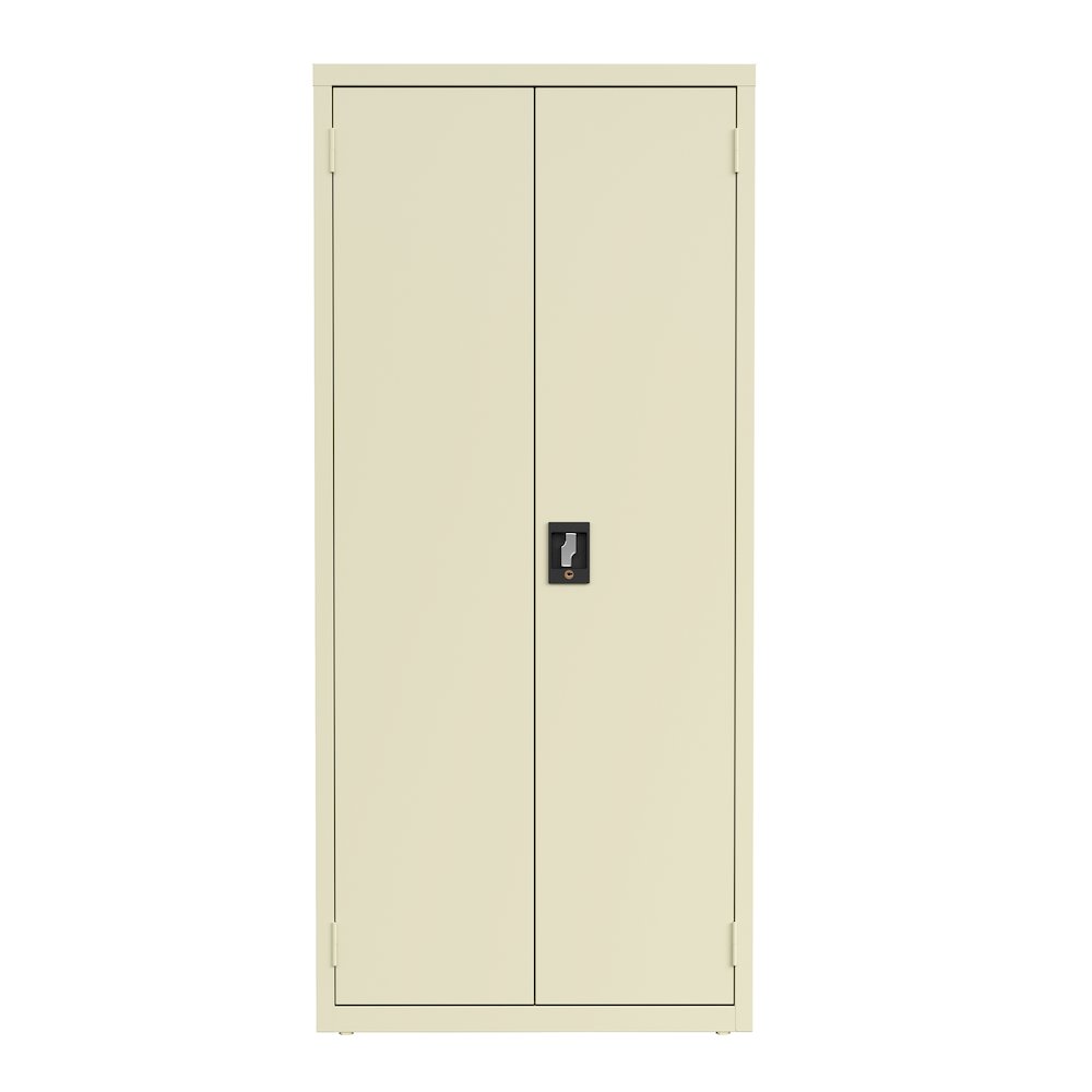 Hirsh Welded Steel Storage Cabinet with 4 Shelves, 15"Dx30"Wx66"H, Putty. Picture 3
