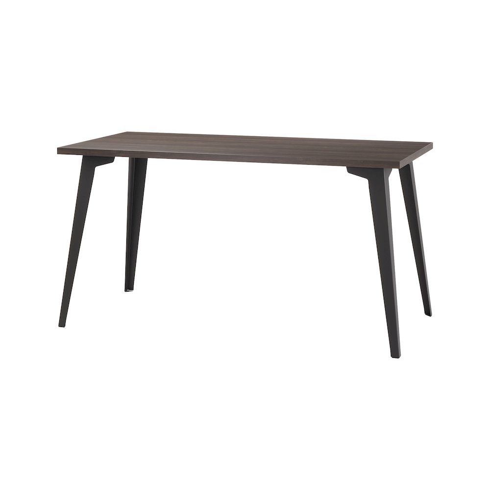 Orison Office 27x57 Mid Century Modern Desk, Black / Trail Walnut. Picture 3