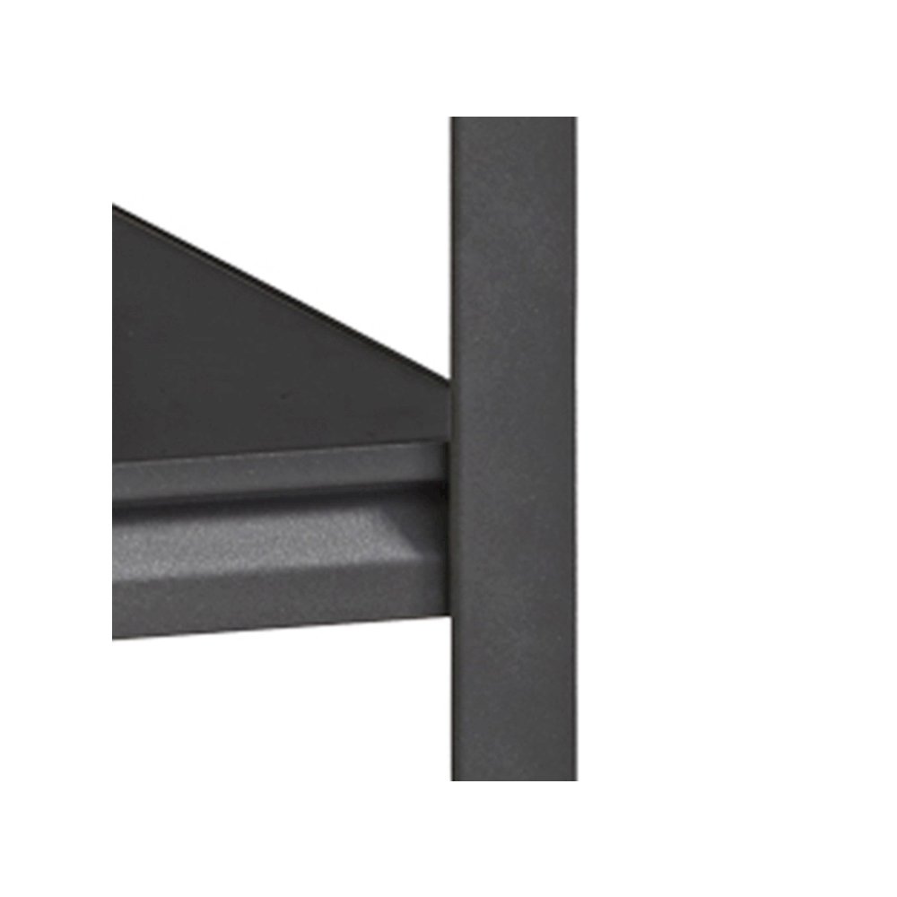 Iron Horse Riveted Steel Shelving 4-Shelf Unit, 18Dx36Wx60H, Gunmetal Gray/Black. Picture 3