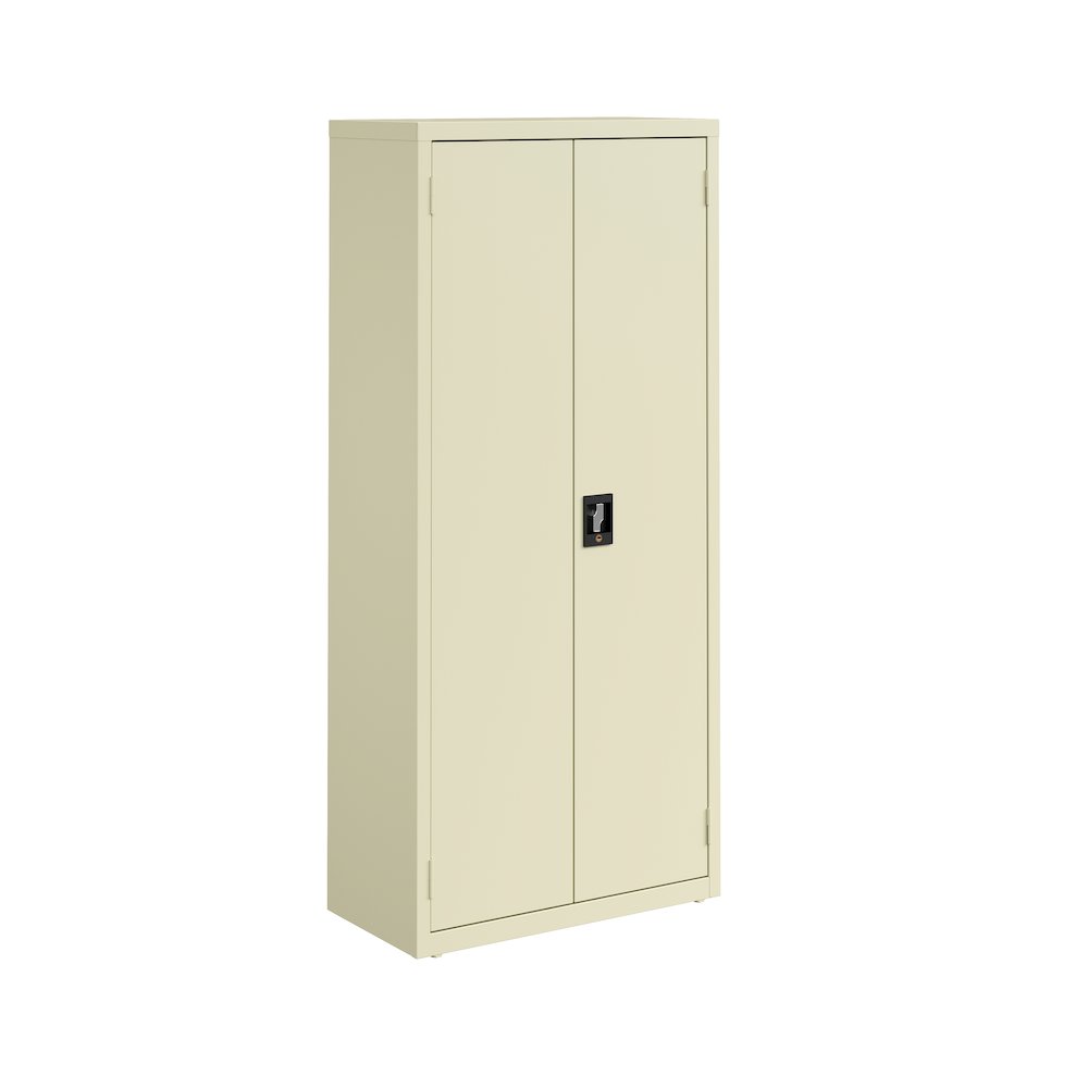 Hirsh Welded Steel Storage Cabinet with 4 Shelves, 15"Dx30"Wx66"H, Putty. Picture 1