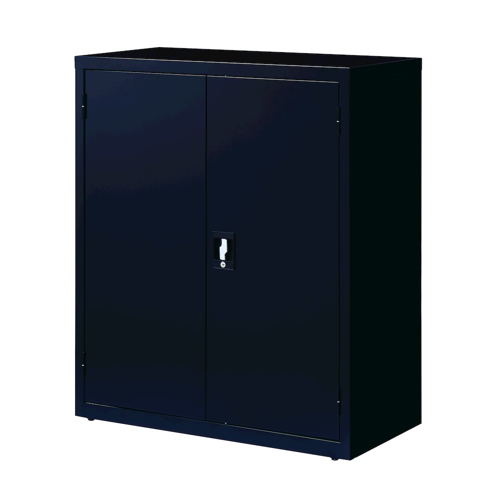 Hirsh Welded Steel Storage Cabinet with 2 Shelves, 18"Dx36"Wx42"H, Black. Picture 4