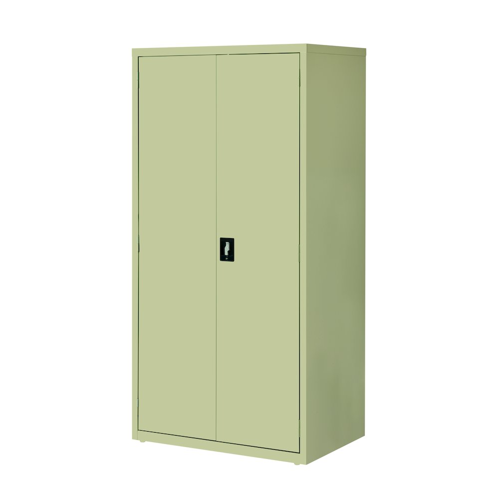 Hirsh Welded Steel Storage Cabinet 4 Adjustable Shelves, 24"Dx36"Wx72"H, Putty. Picture 4