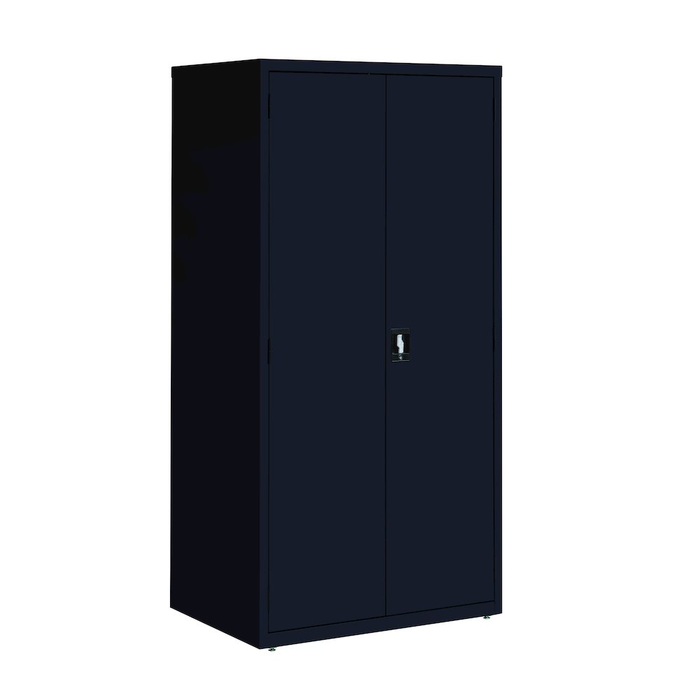Hirsh Welded Steel Storage Cabinet 4 Adjustable Shelves, 24"Dx36"Wx72"H, Black. Picture 1