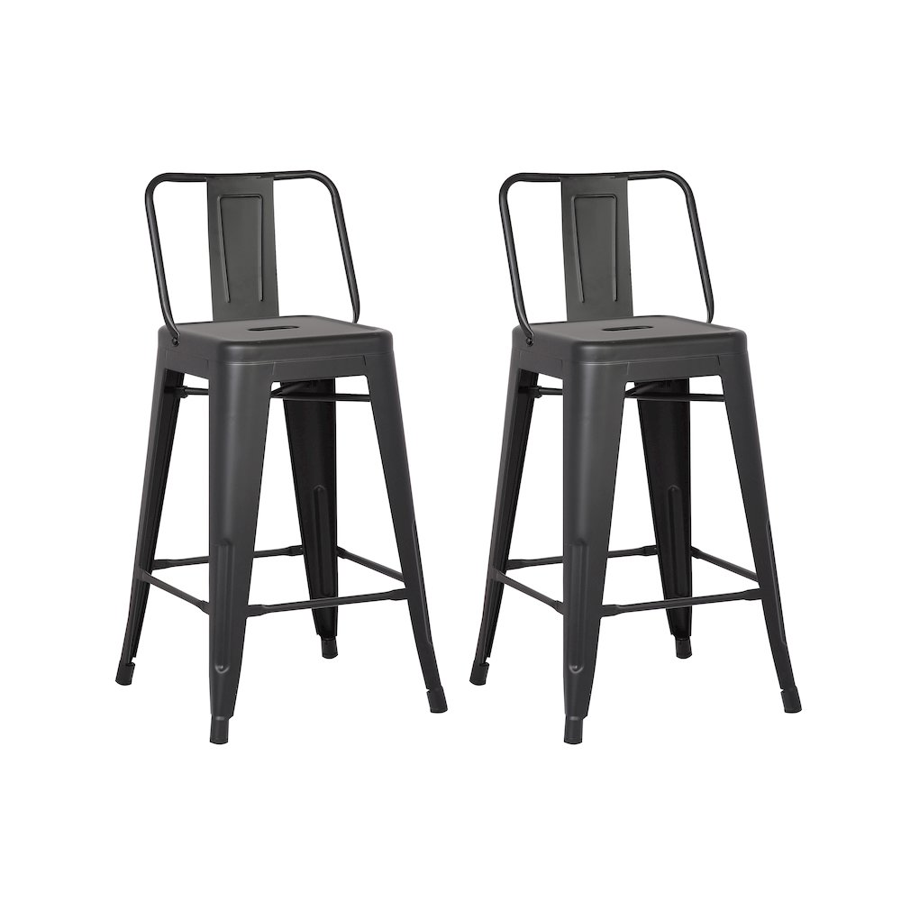 Modern Light Weight Rustic Vintage Costal Metal Barstools. Picture 1