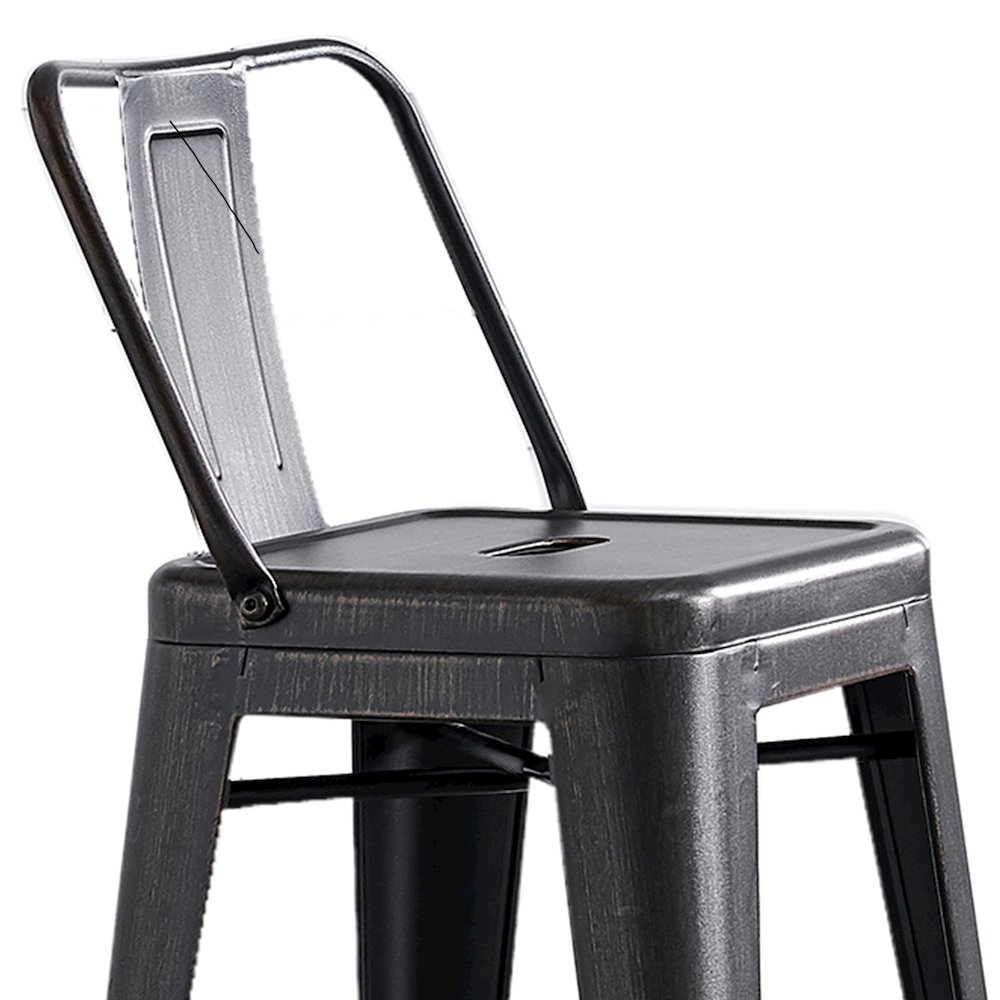 Modern Light Weight Industrial Vintage Costal Metal Barstools. Picture 6