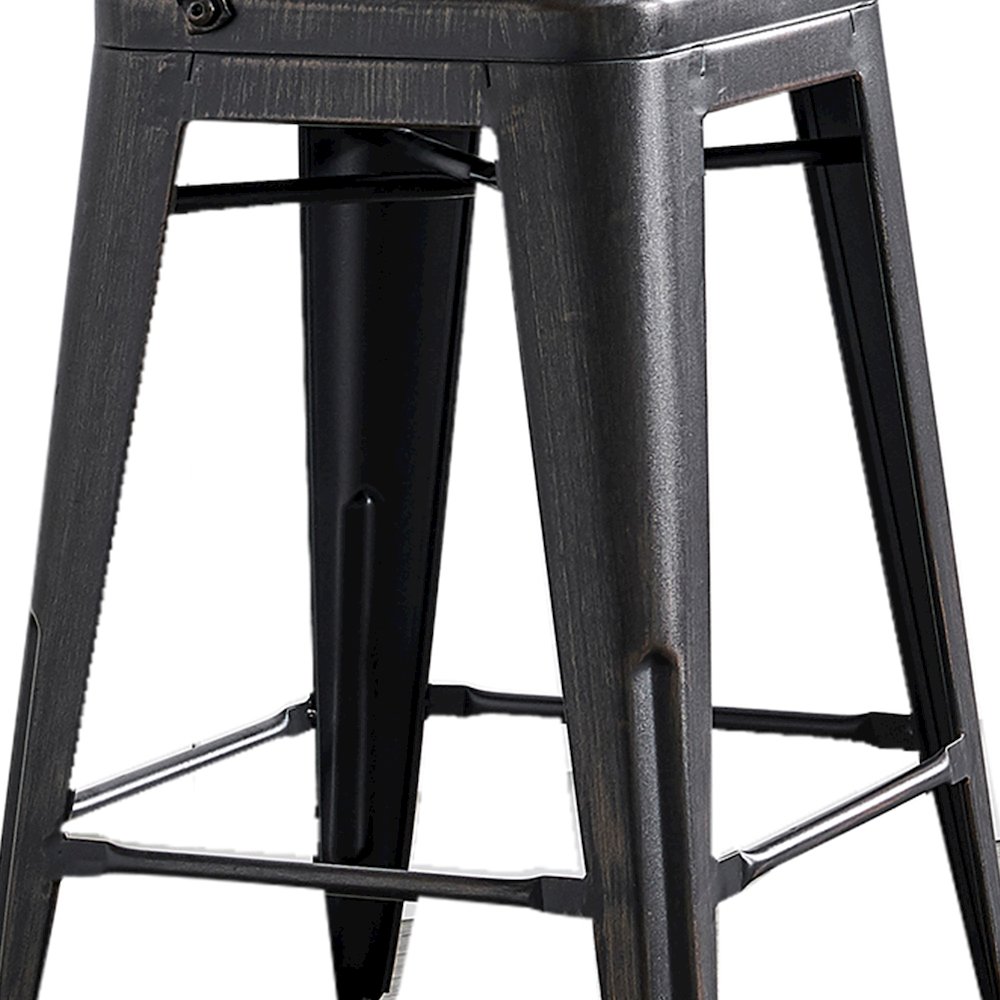 Modern Light Weight Industrial Vintage Costal Metal Barstools. Picture 7
