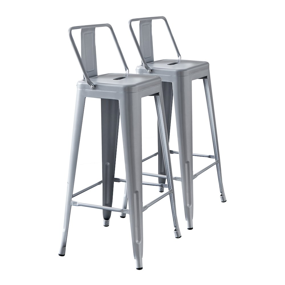 Modern Light Weight Industrial Metal Barstools. Picture 1