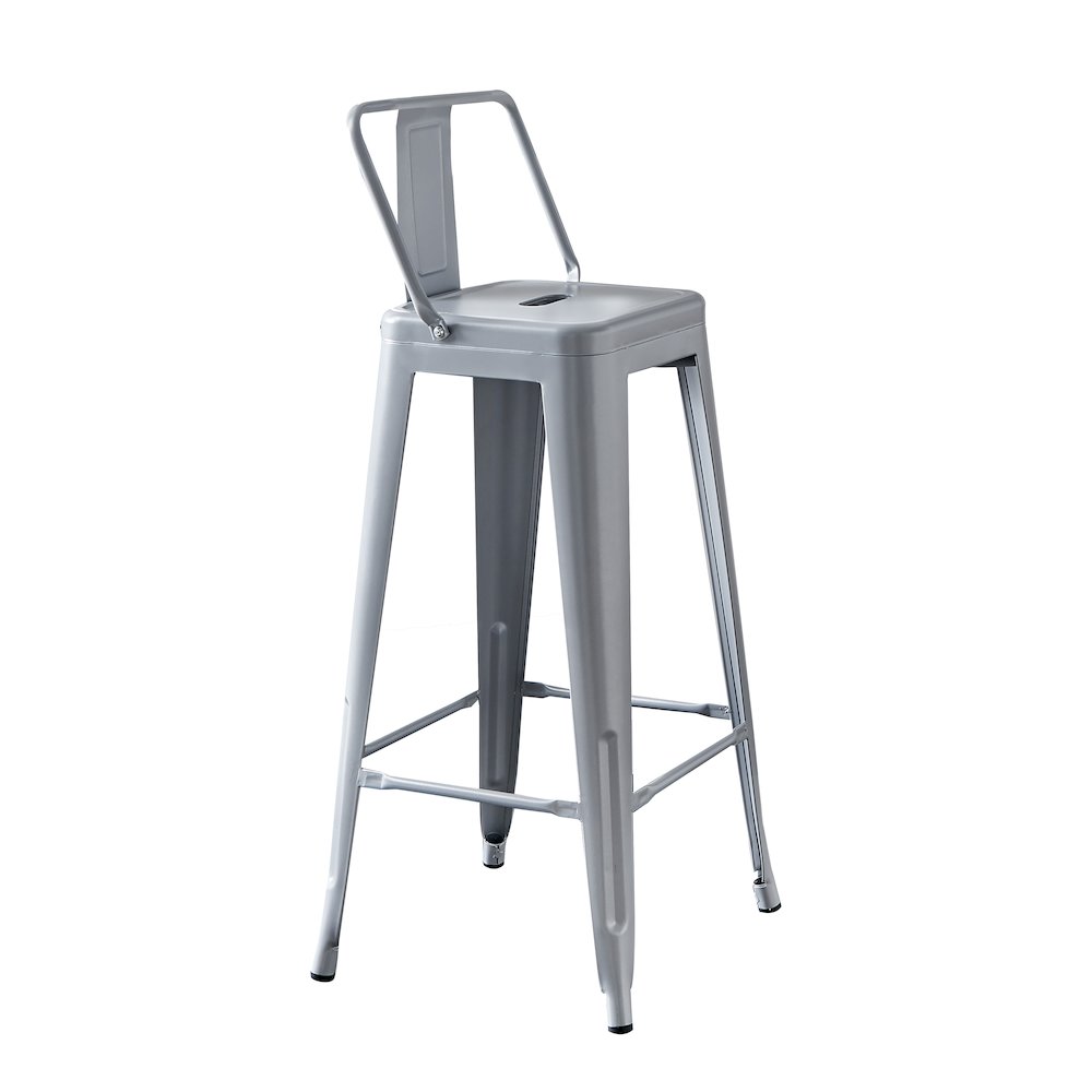 Modern Light Weight Industrial Metal Barstools. Picture 4