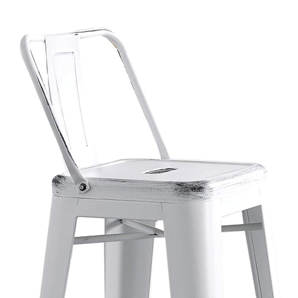 Modern Industrial Costal Metal Barstools. Picture 6