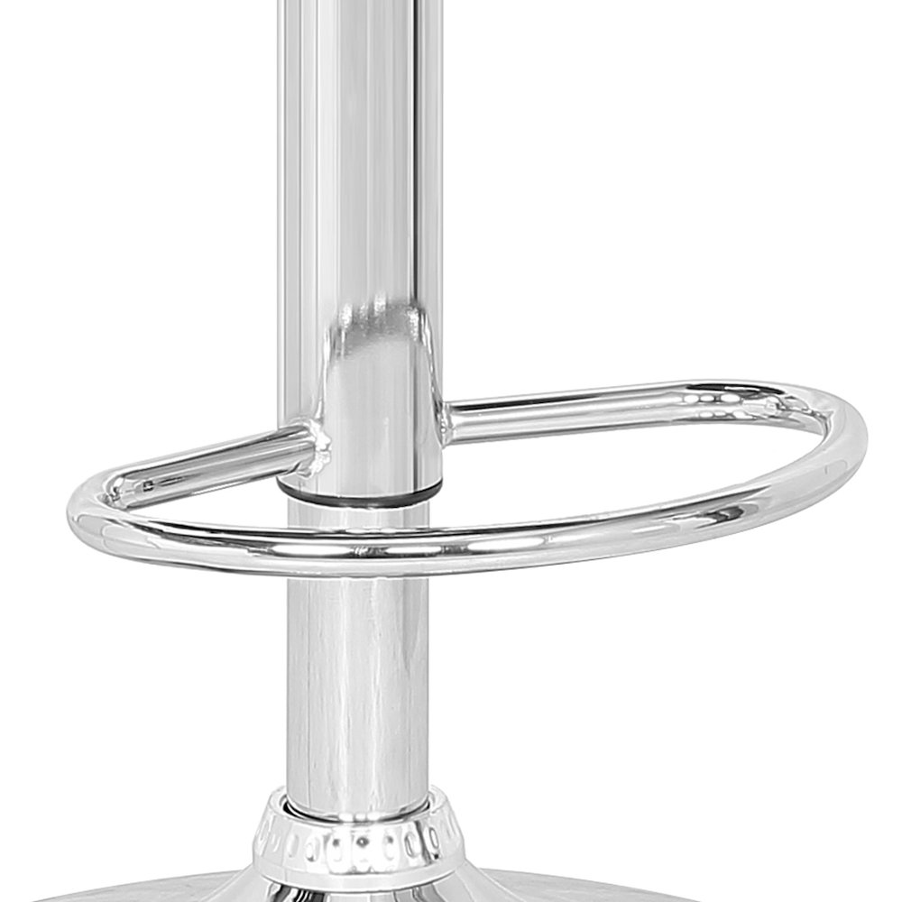 Contemporary Swivel Adjustable Barstool with Padded Armrests, Weathered Oak. Picture 10