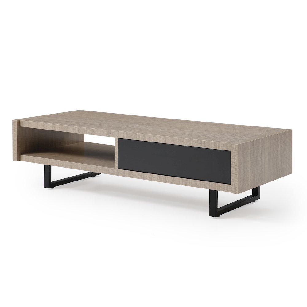 Mid-Century Modern Ash Living Room Coffee Table, Tan. Picture 3