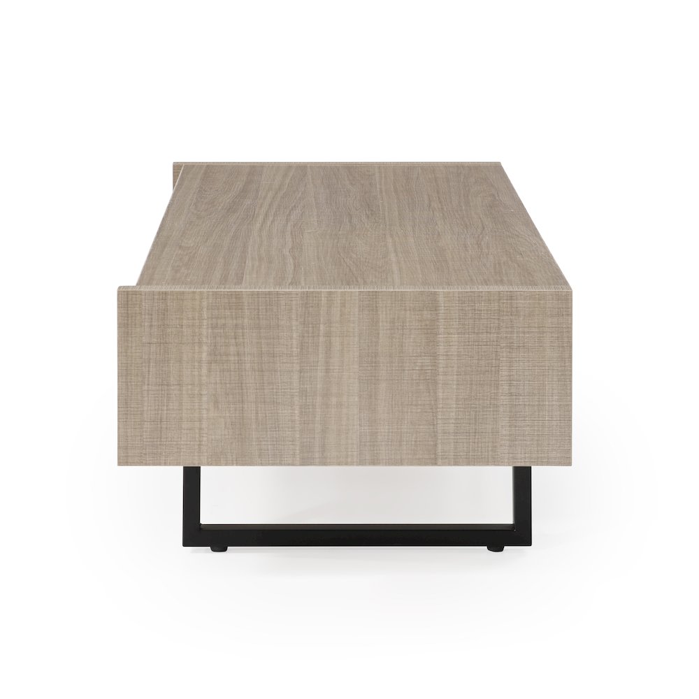 Mid-Century Modern Ash Living Room Coffee Table, Tan. Picture 5