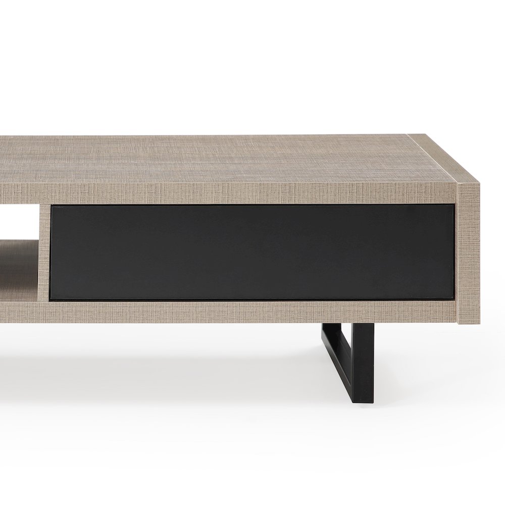 Mid-Century Modern Ash Living Room Coffee Table, Tan. Picture 7