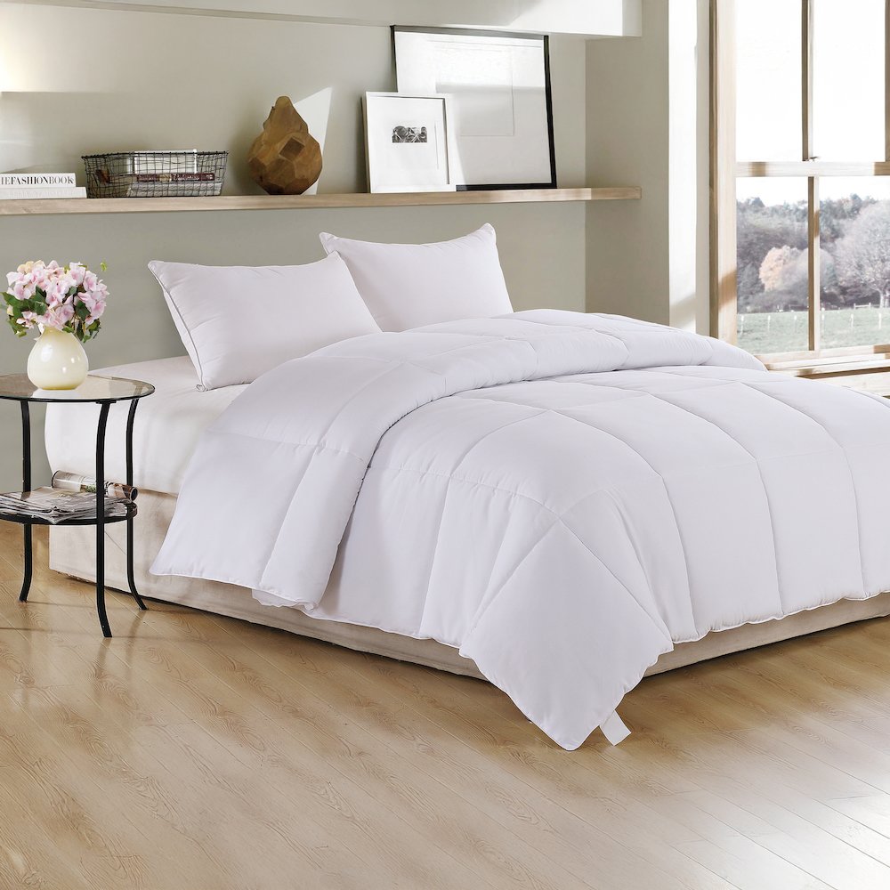 Polyester Medium Warmth Down Alternative Comforter Duvet Insert Twin. Picture 2