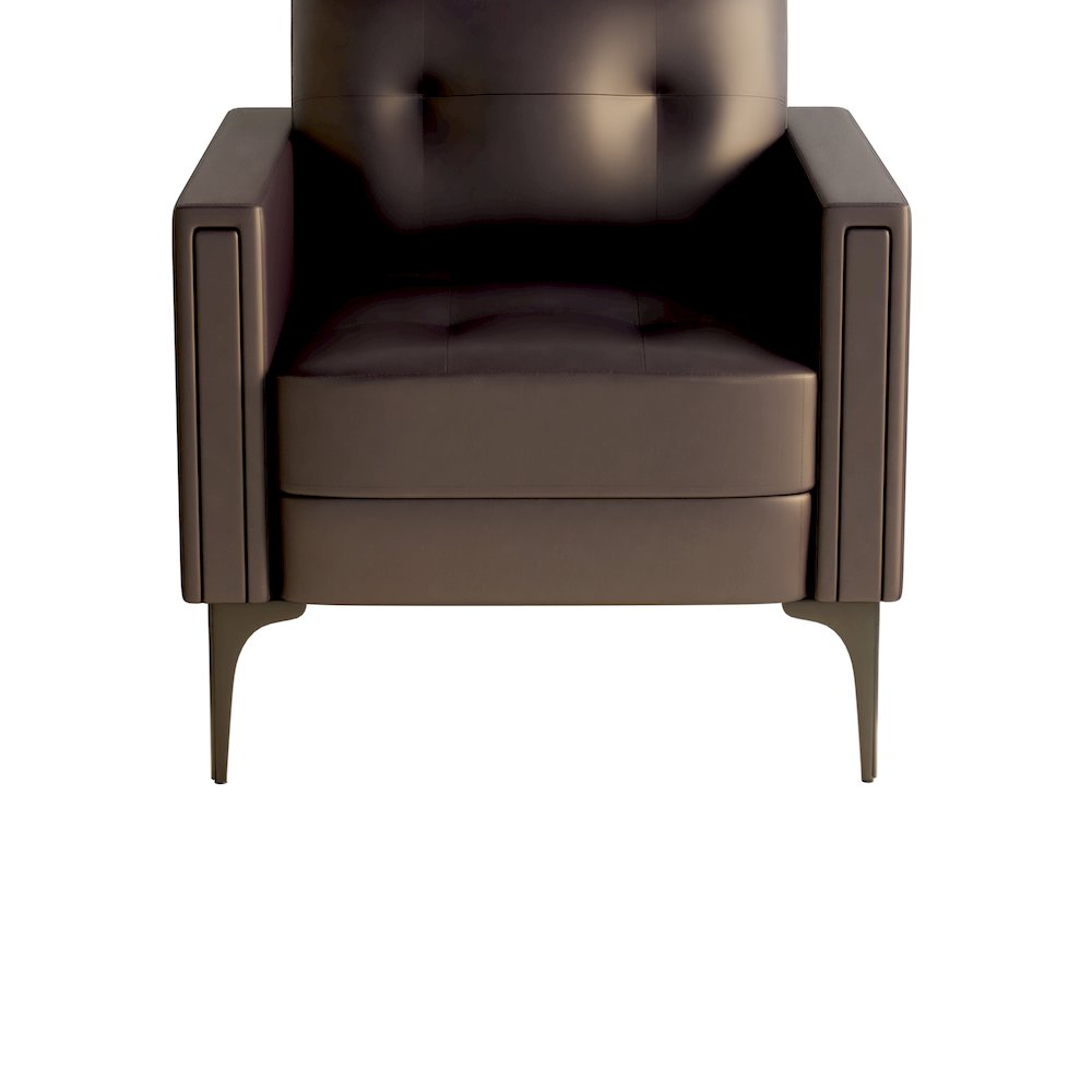 Contemporary Arm Chair, Brown. Picture 7