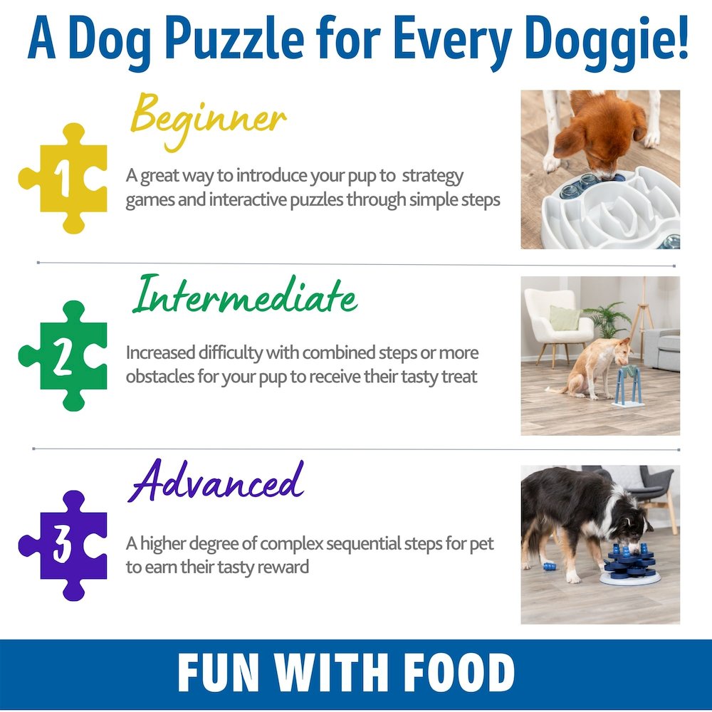 Dog Activity Poker Box 2 Strategy Game, Level 2 Dog Puzzle Toy, Treat Dispenser. Picture 7