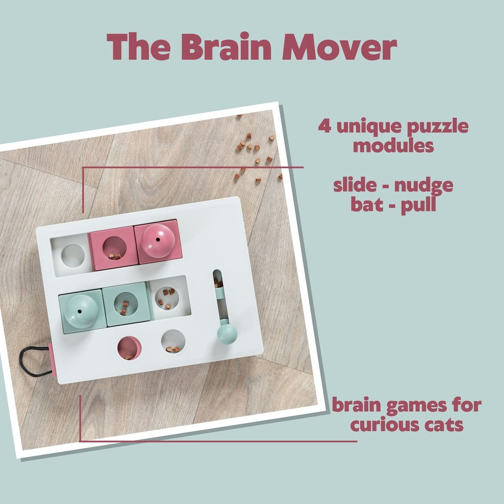 Brain Mover Strategy Game for Cats, Cat Puzzle Toy, Interactive Play. Picture 5