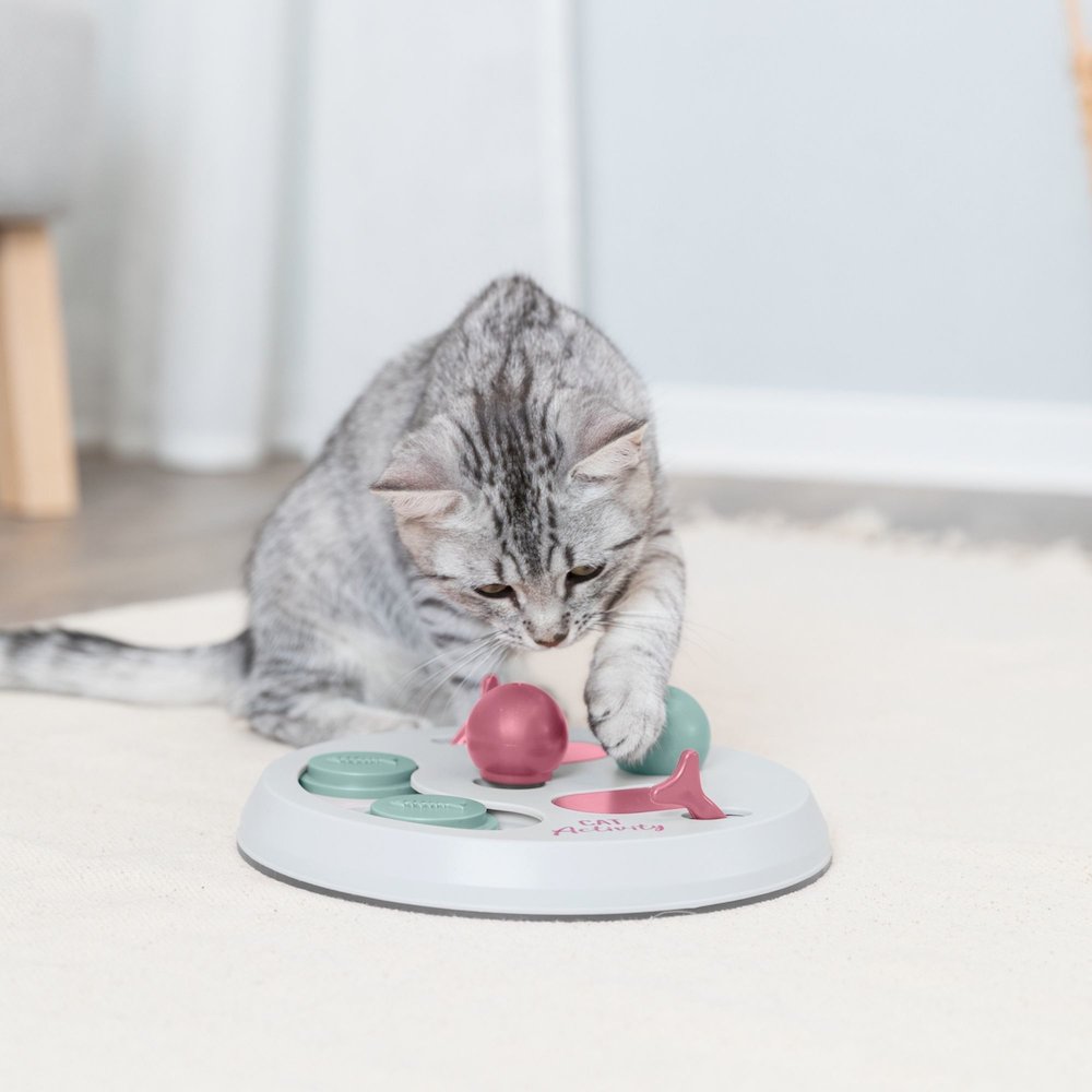 Flip Board Strategy Game for Cats, Puzzle Toy, Treat Dispenser, Interactive Play. Picture 3