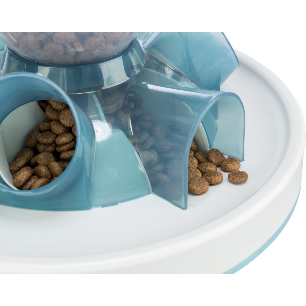 Tunnel Slow Feeder for Cats, Interactive Cat Toy, Pet Food Dispenser, Blue. Picture 7