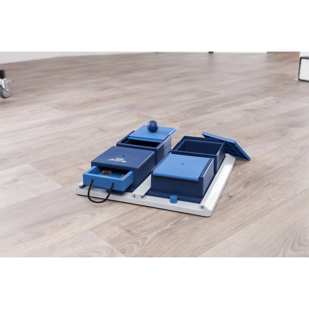 Dog Activity Poker Box 1 Strategy Game, Level 2 Dog Puzzle Toy, Treat Dispenser. Picture 9