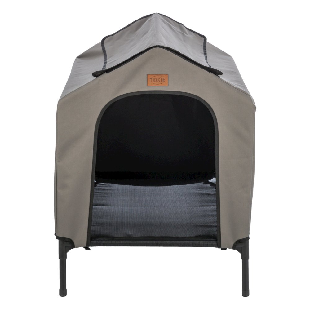 2-in-1 Elevated Portable Dog House or Dog Cot & Tent for Medium-Large Dogs. Picture 1