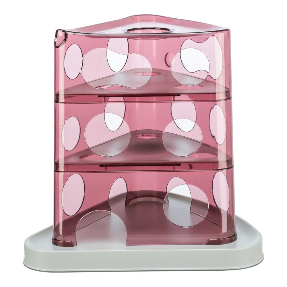 Cheese Tower Strategy Game for Cats, Puzzle Toy, Treat Dispenser. Picture 1