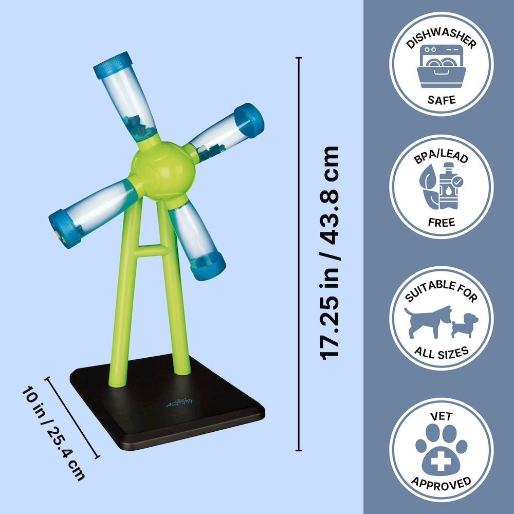 Dog Activity Windmill Strategy Game, Level 1, Beginner Dog Puzzle Toy. Picture 2