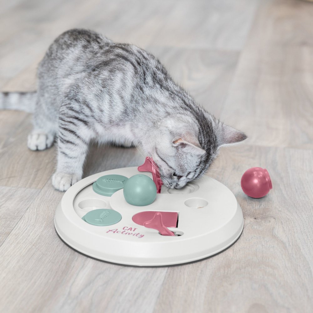 Flip Board Strategy Game for Cats, Puzzle Toy, Treat Dispenser, Interactive Play. Picture 2