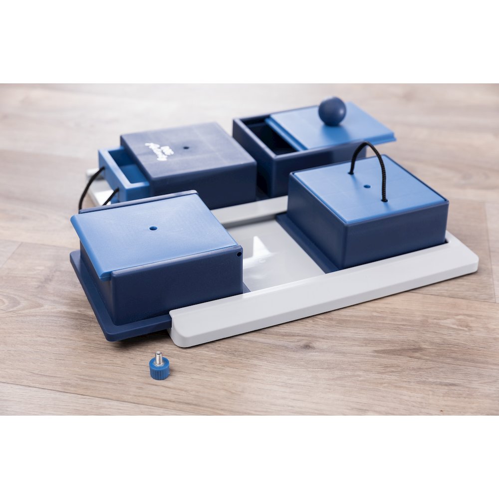 Dog Activity Poker Box 1 Strategy Game, Level 2 Dog Puzzle Toy, Treat Dispenser. Picture 8