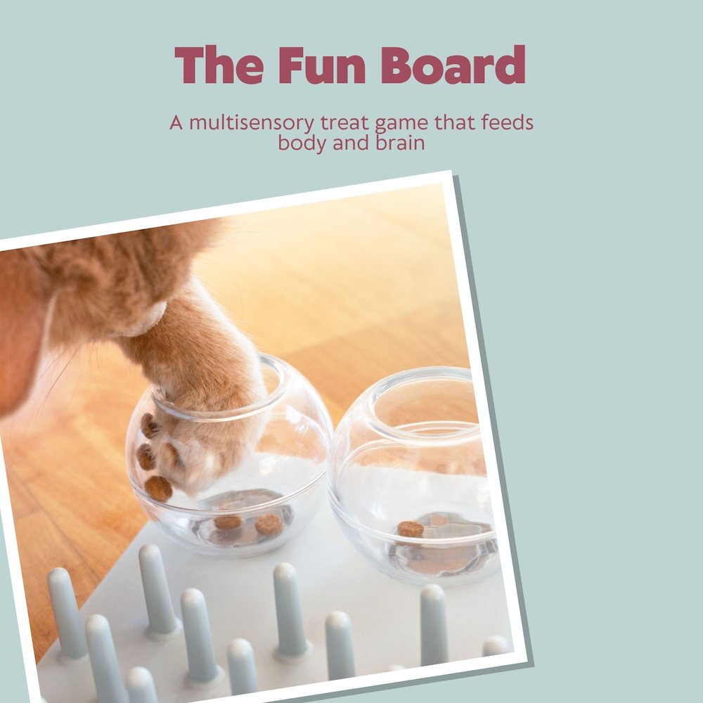 Fun Board Strategy Game for Cats, Puzzle Toy, Treat Dispenser, Interactive Play. Picture 6