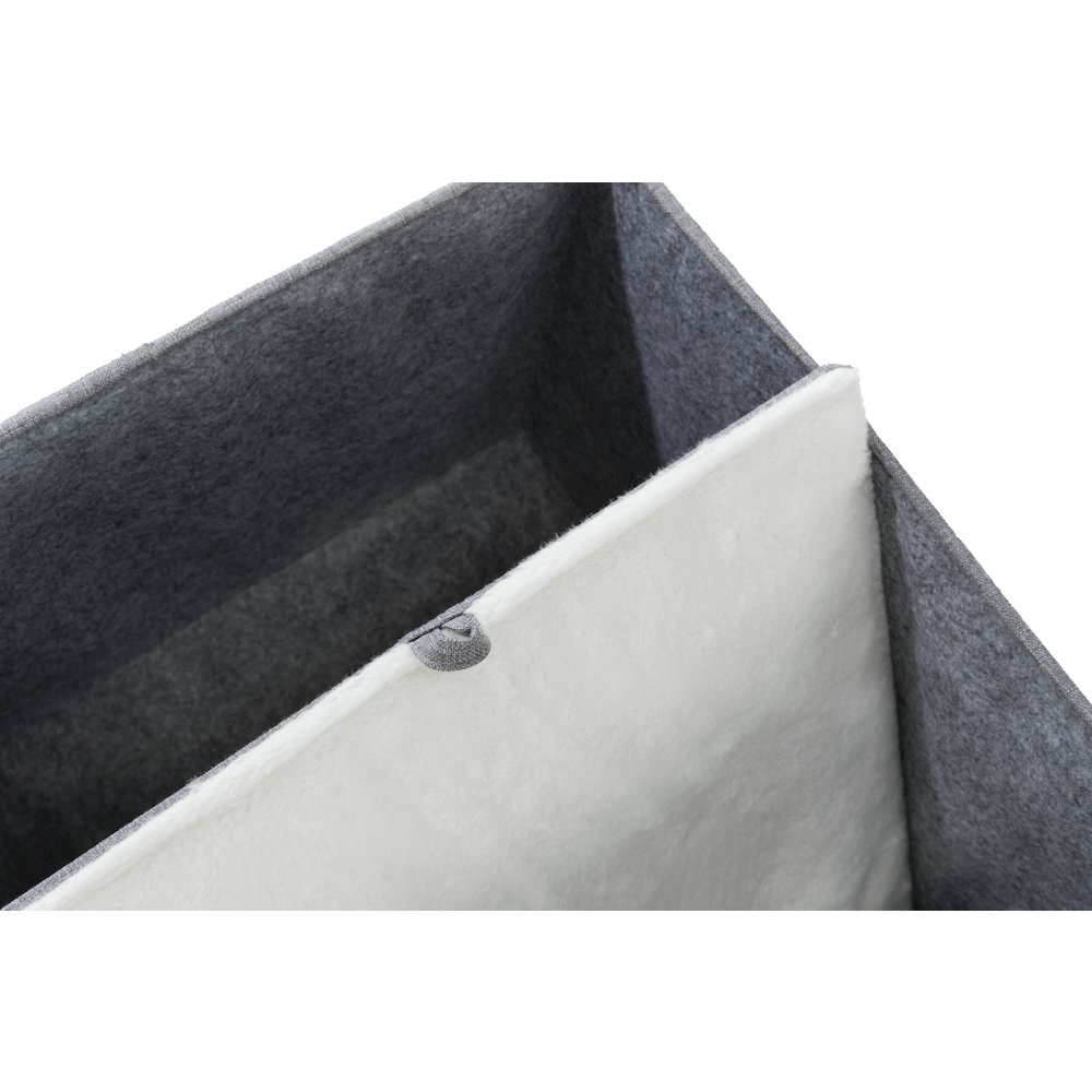 Saul 25" Cat Tower, 2-Story Cat Condo, Sisal Cat Scratcher, Cat Cube, Gray. Picture 9