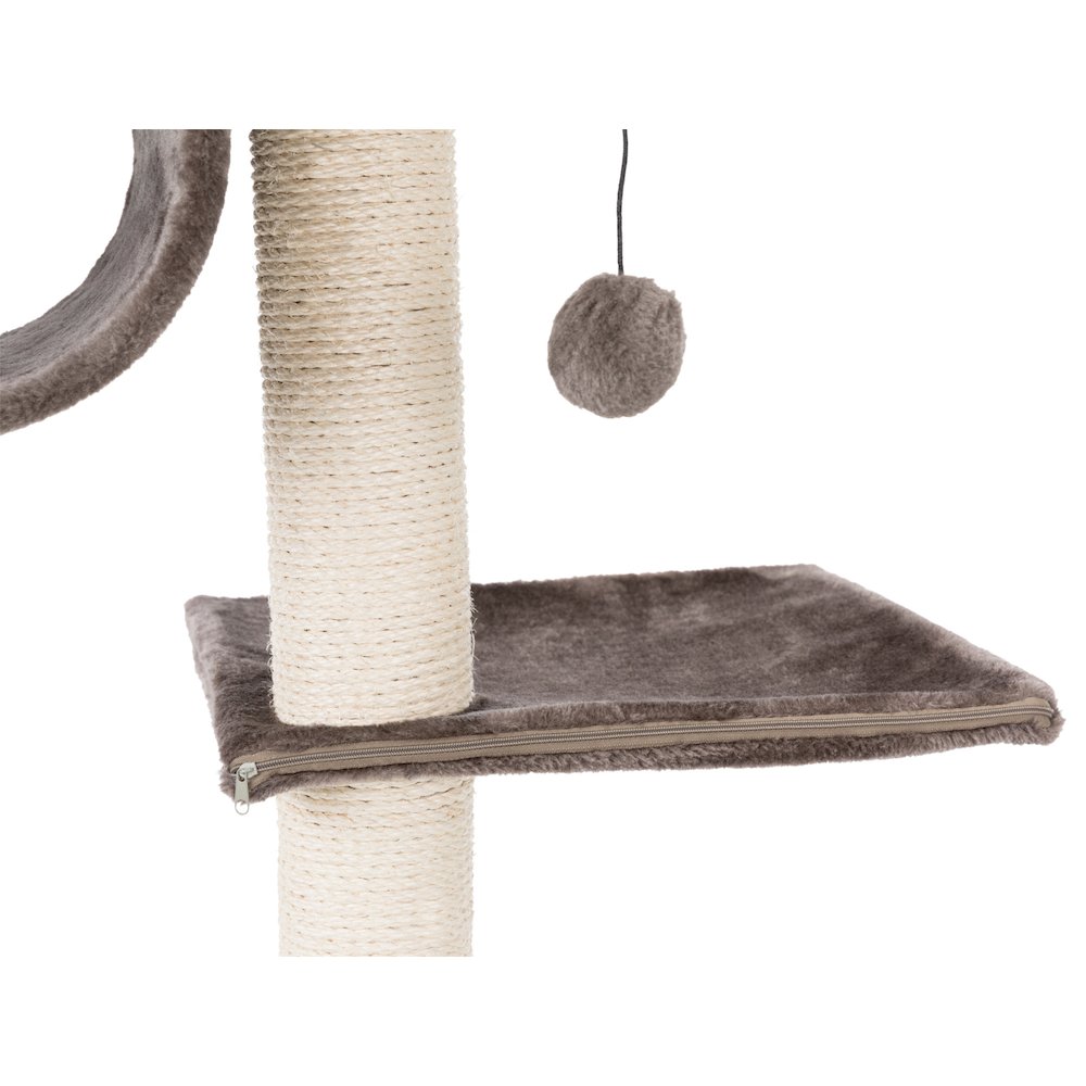 San Fernando Plush & Sisal 3-Level 41.7" Cat Tree, Scratching Posts & Condo. Picture 6
