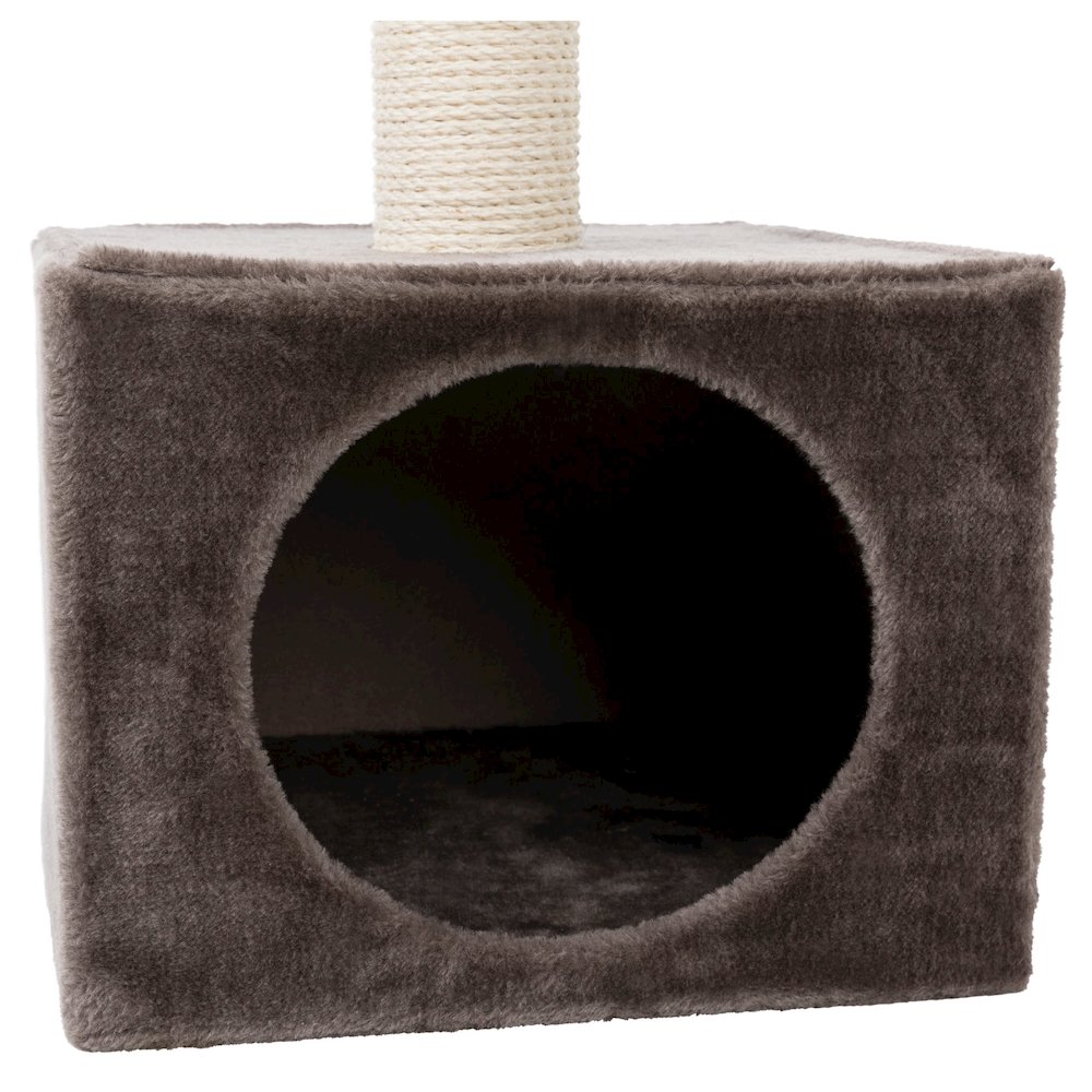 San Fernando Plush & Sisal 3-Level 41.7" Cat Tree, Scratching Posts & Condo. Picture 5