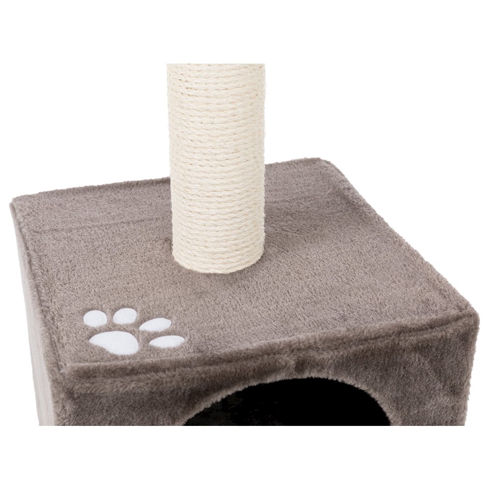 San Fernando Plush & Sisal 3-Level 41.7" Cat Tree, Scratching Posts & Condo. Picture 4