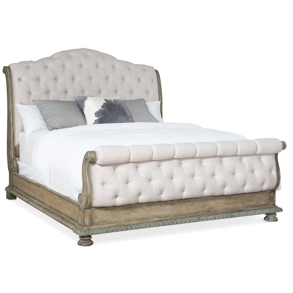 Hooker Furniture Bedroom Castella King Tufted Bed. Picture 1