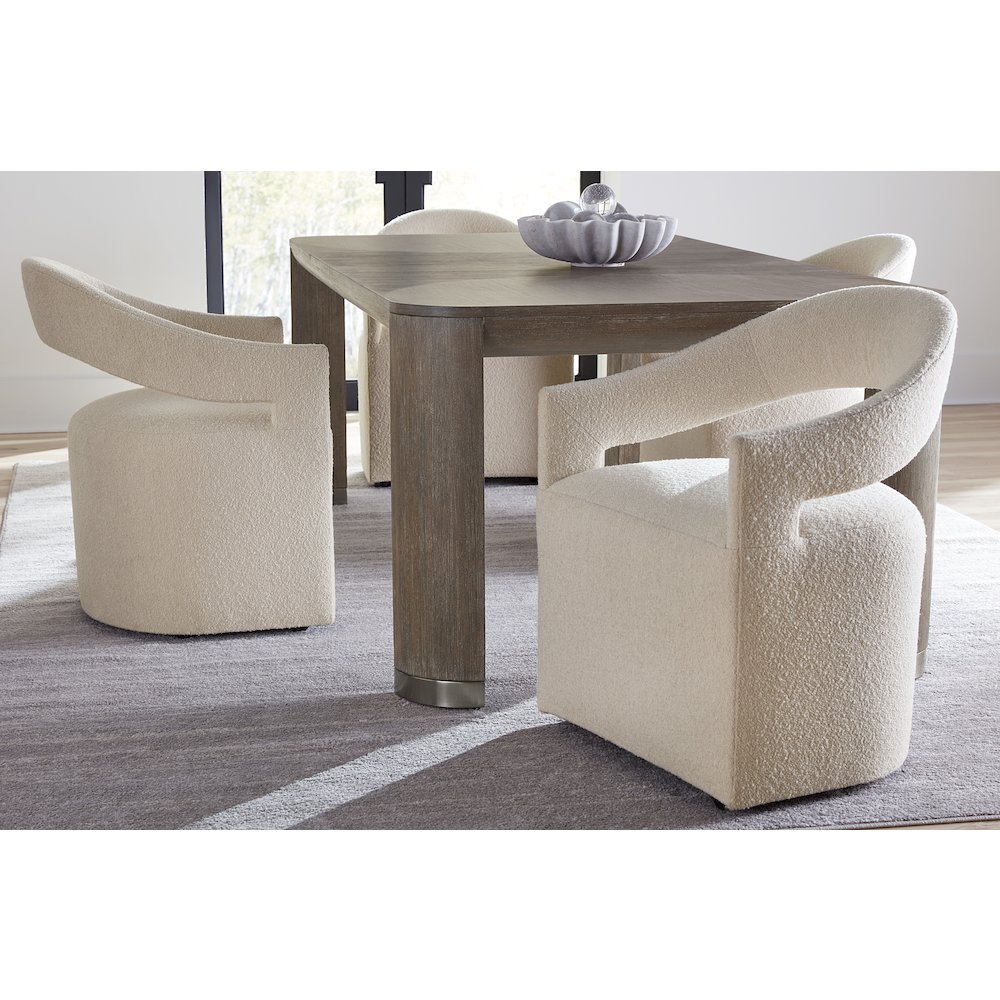Modern Mood Fabric Upholstered Arm Chair in White by Hooker Furniture. Picture 4