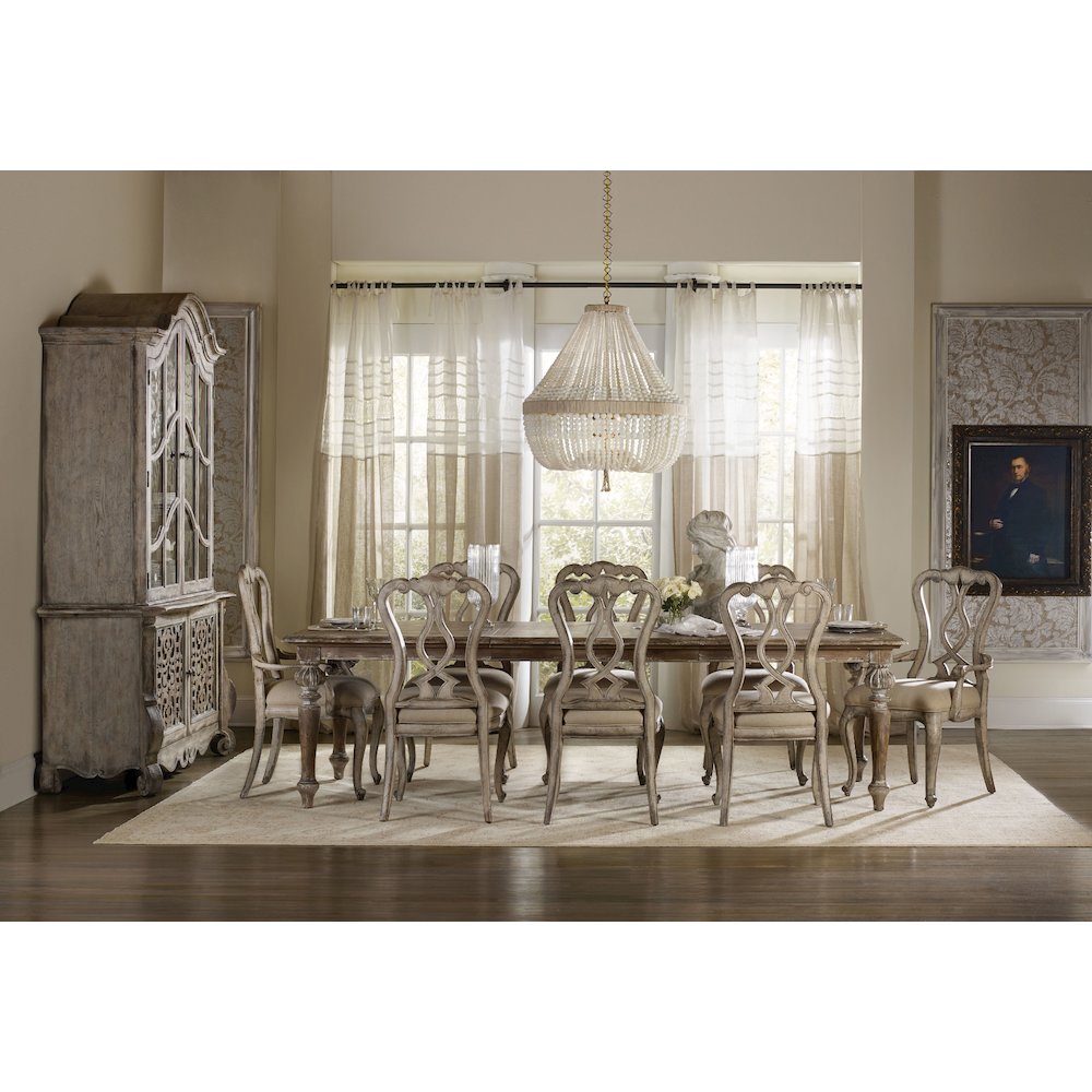 Hooker Furniture Chatelet Dining Side Chair in Vintage White. Picture 4