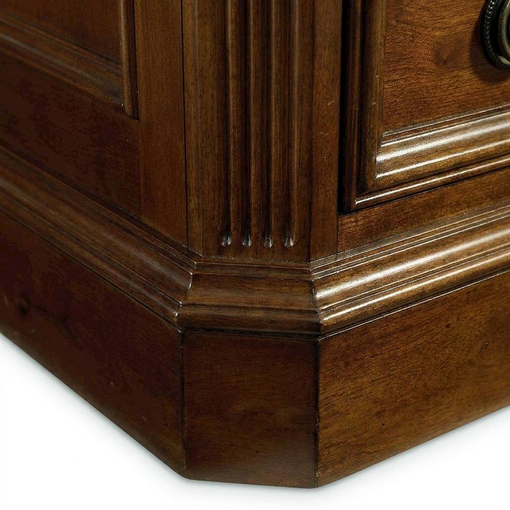 Cherry Veneer Lateral File Cabinet, Traditional, Brown. Picture 7