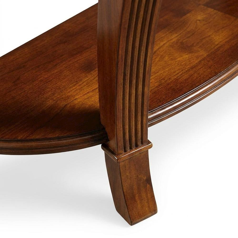 Cherry Veneer Console Table, Entryway Table Sofa Table, Brown. Picture 7