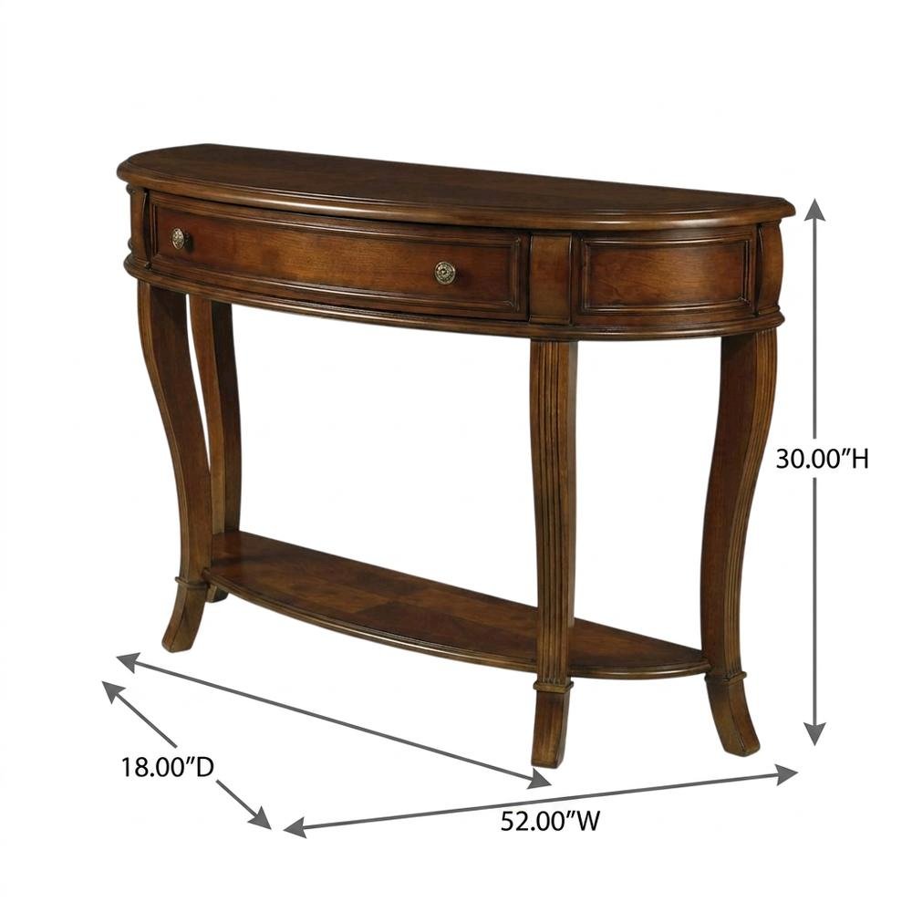 Cherry Veneer Console Table, Entryway Table Sofa Table, Brown. Picture 5