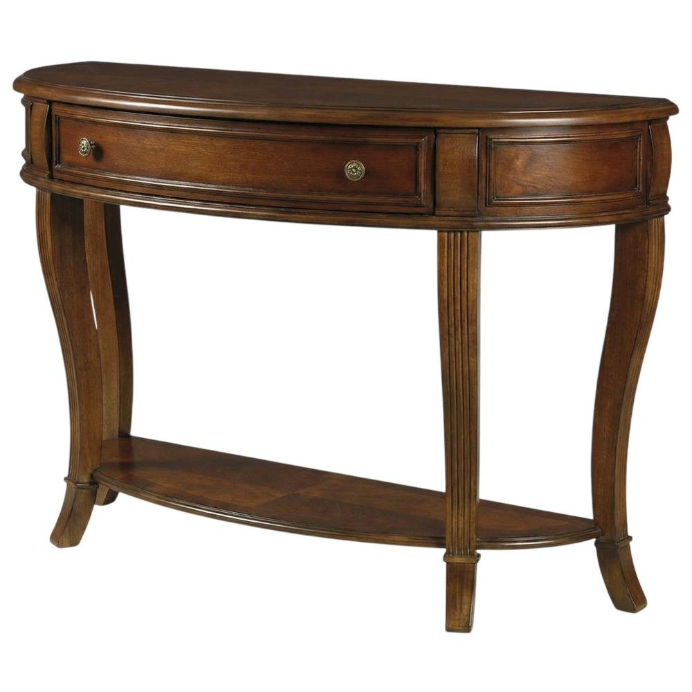 Cherry Veneer Console Table, Entryway Table Sofa Table, Brown. Picture 4