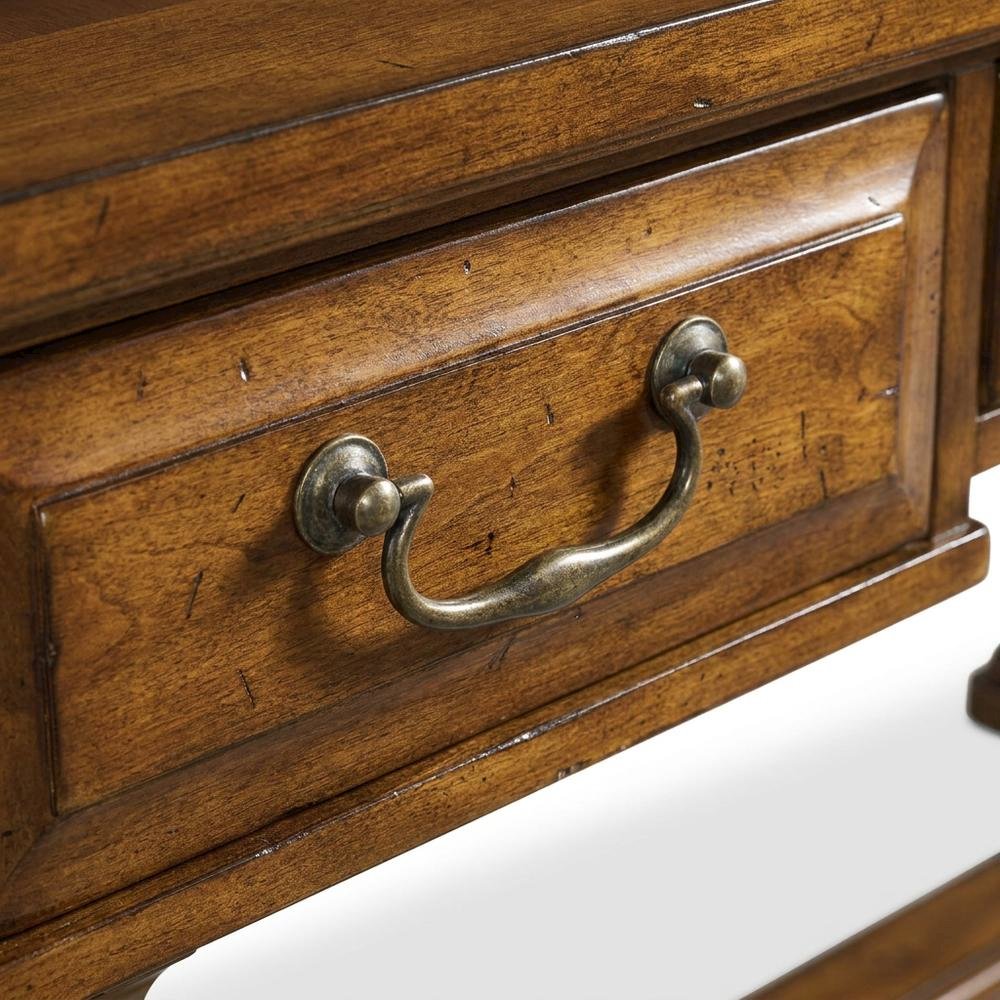 Alder Veneer Writing Desk, Brown. Picture 6