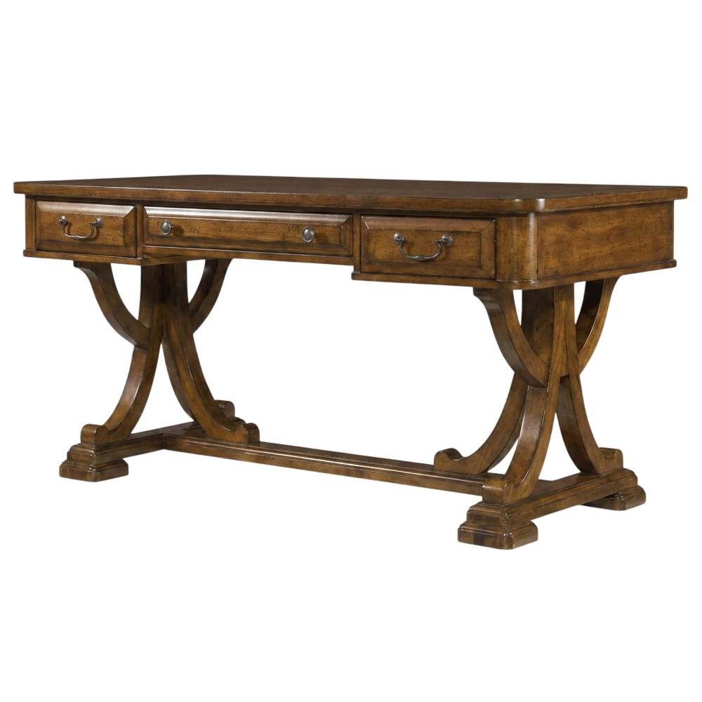 Alder Veneer Writing Desk, Brown. Picture 4