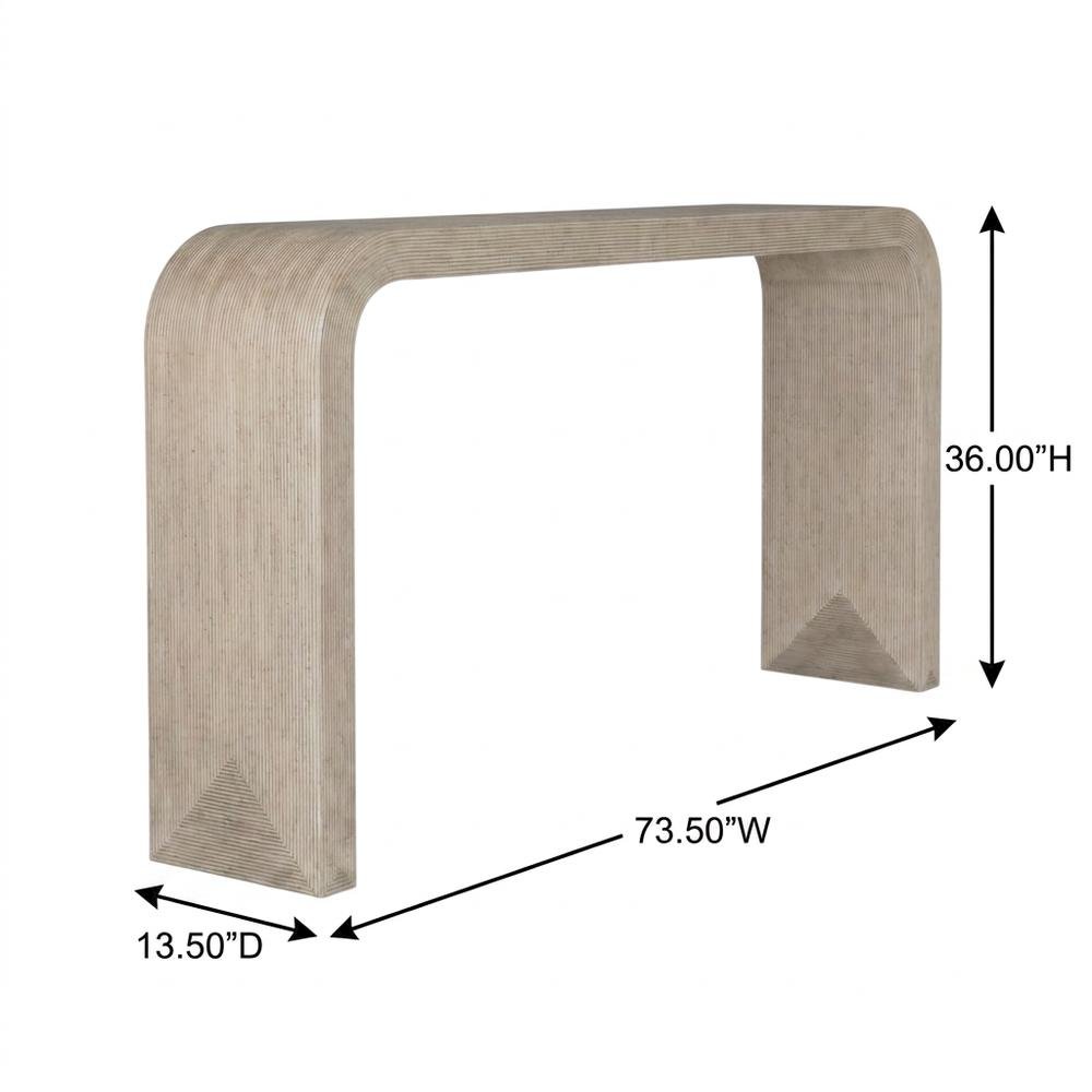 Wood and Resin Console Table, Sofa Table and Entryway Table, Brown. Picture 5