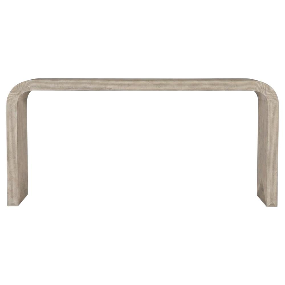 Wood and Resin Console Table, Sofa Table and Entryway Table, Brown. Picture 1