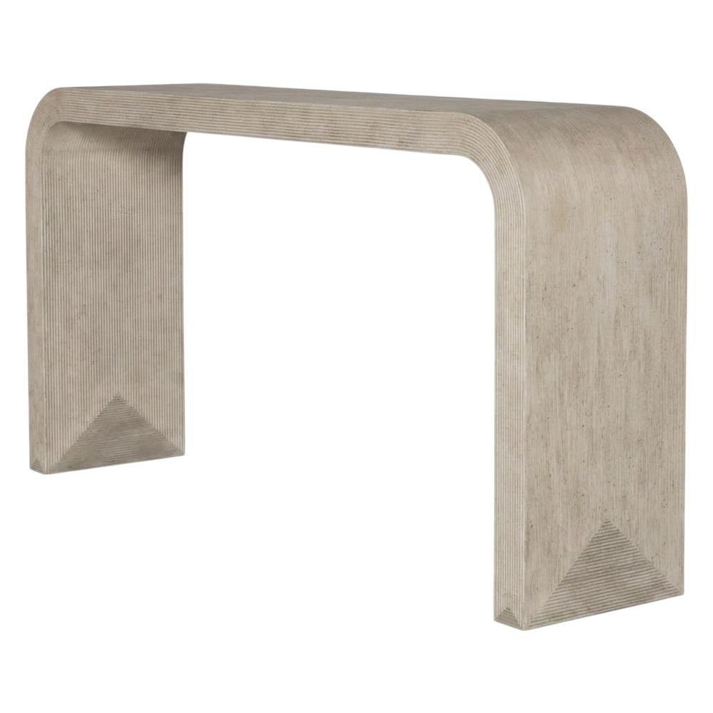 Wood and Resin Console Table, Sofa Table and Entryway Table, Brown. Picture 4
