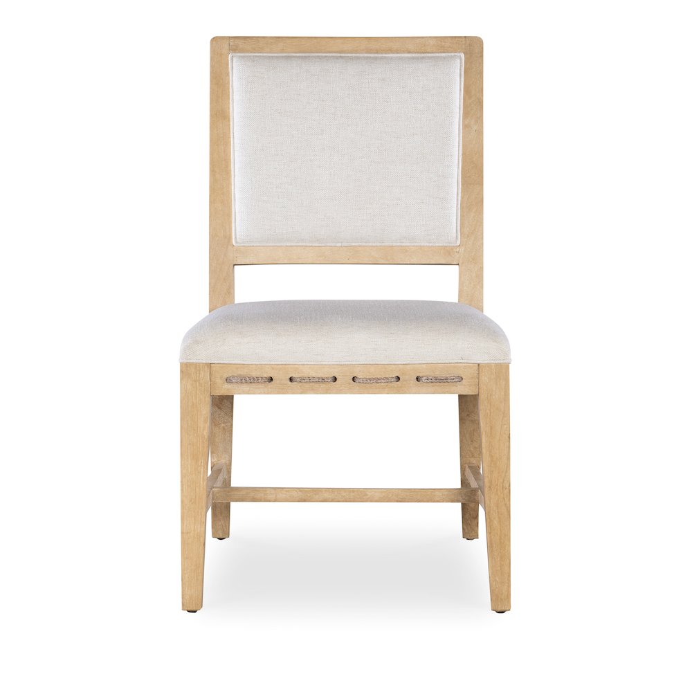 Retreat Cane Back Fabric Upholstered Side Chair in Beige by Hooker Furniture. Picture 3