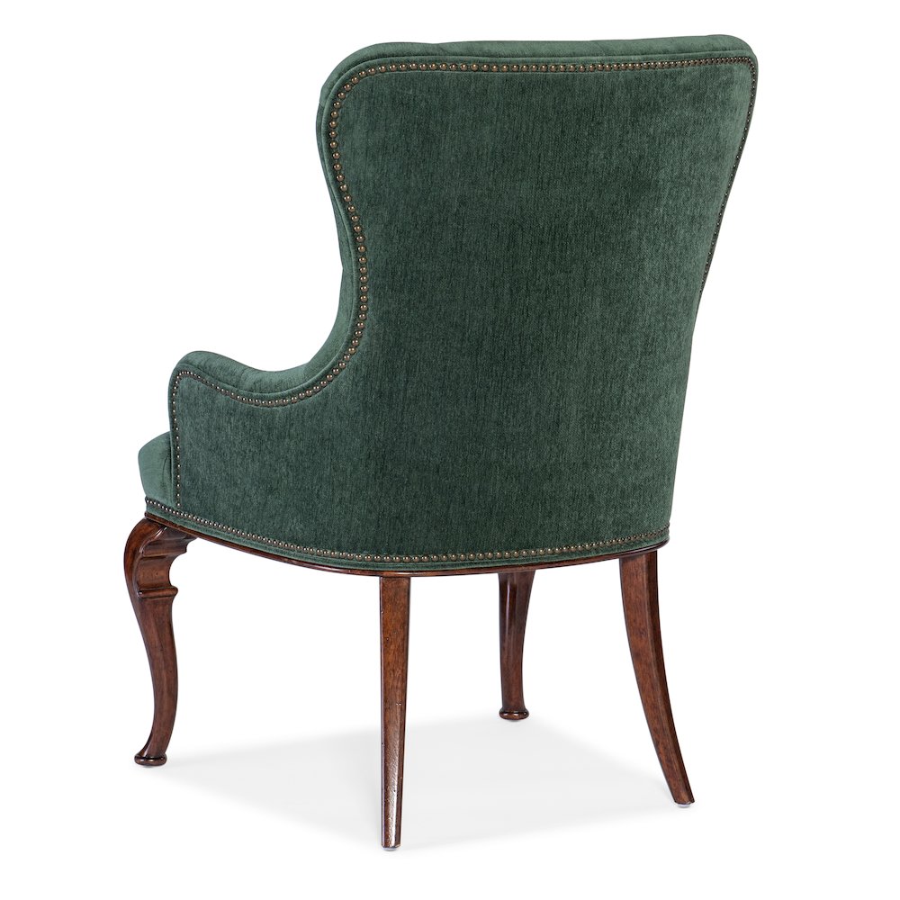 Charleston Upholstered Host Chair in Green Fabric by Hooker Furniture. Picture 2